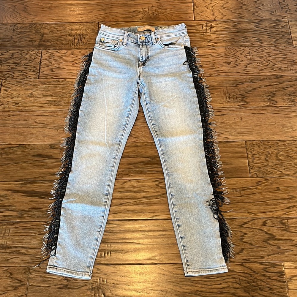 7 For All Mankind Luxe Vintage The Ankle Skinny Size 25